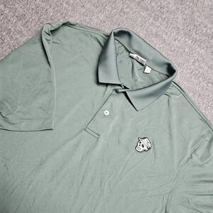 Devereux Golf Polo Shirt — Men's XL — Green with Skull Logo (DVRX)